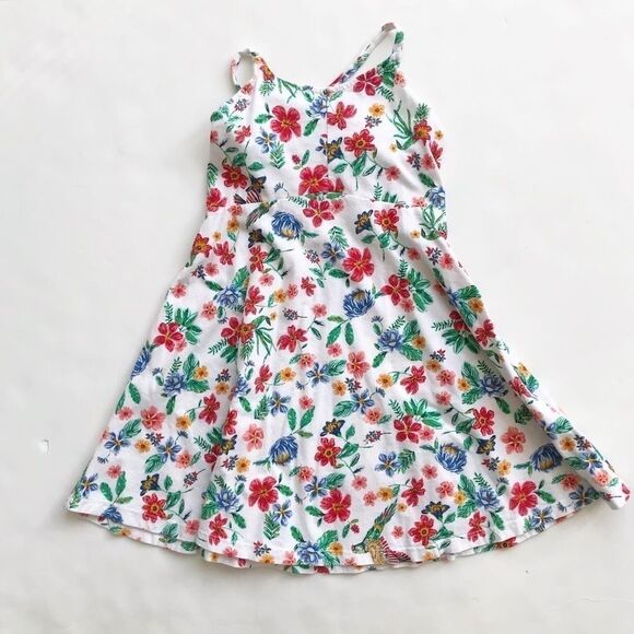 Old Navy floral fit and flare dress VGUC XS(5T) - Picture 1 of 4